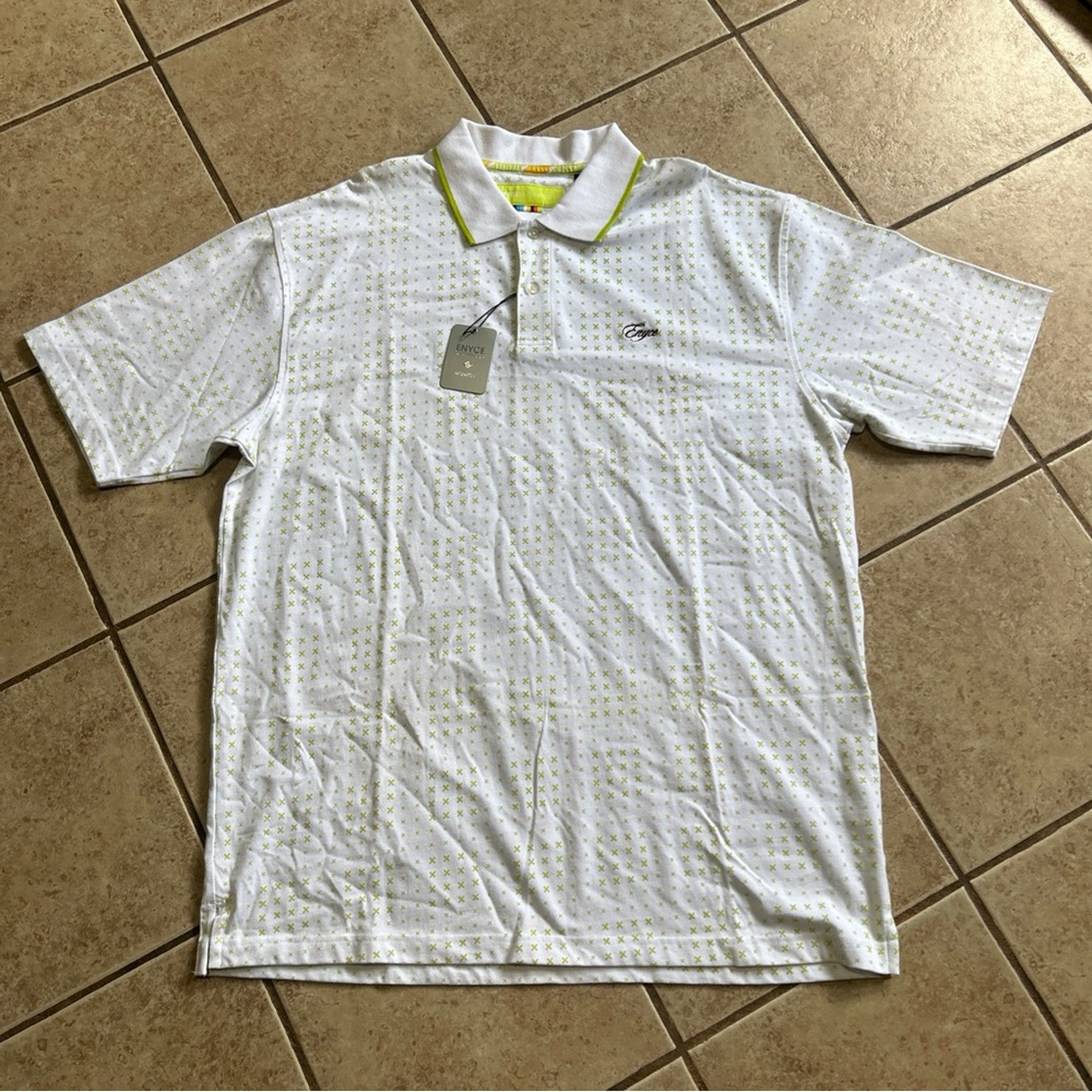 Enyce White Polo Shirt Classic Short Sleeve